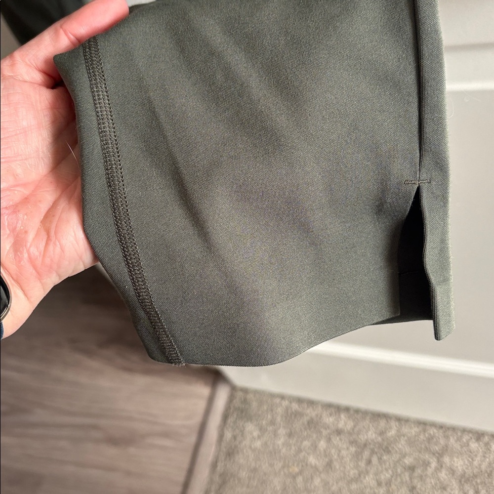 FLX High-Waist Olive Green Active Pants - Picture 4 of 7